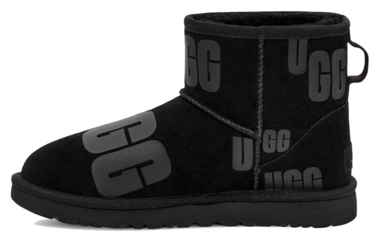 UGG Classic Mini Графический узор Черный Серый Женские 1130574-BLK 38