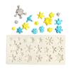 1 STÜCK Schneeflockenform Kuchenform Silikon Schnee Fondantform Zuckerhandwerk Kuchenwerkzeug Schnee Fondant Weihnachten Winterdeko