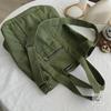 Japanese Commuter Canvas Messenger Bag - Unisex Handmade Thickened Cotton Handbag