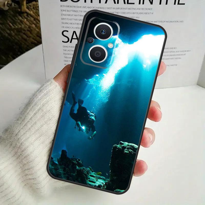 Scuba Diving Phone Case For OPPO Reno 8T 14F 13 F 12 11 10 14 Pro 7 8 Lite OPPO Find X8 X6 X5 X9 Pro Cover