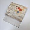 Used H-824 Nagoya Obi Nagoya Tailored Pure Silk Nine Size Karaori Flower Pattern