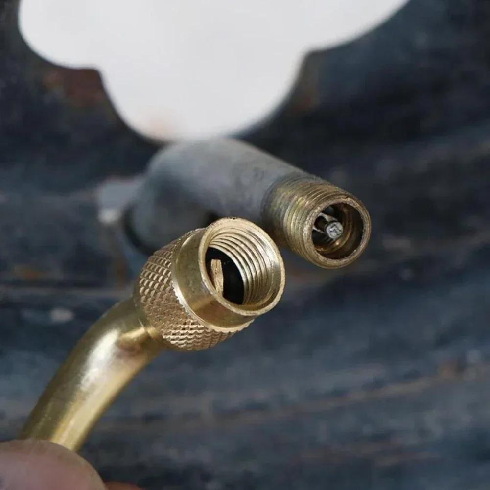 1/3PCS Car Tyre Valves Inflation Extension Tube 45/90/135 Degree Adapter Motorcycle Bike Tyre Valve Connector Accessories