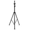 Adjustable Matte Thin Tube Hair Wig Stand Model Head Tripod Black for Hairdressing Training