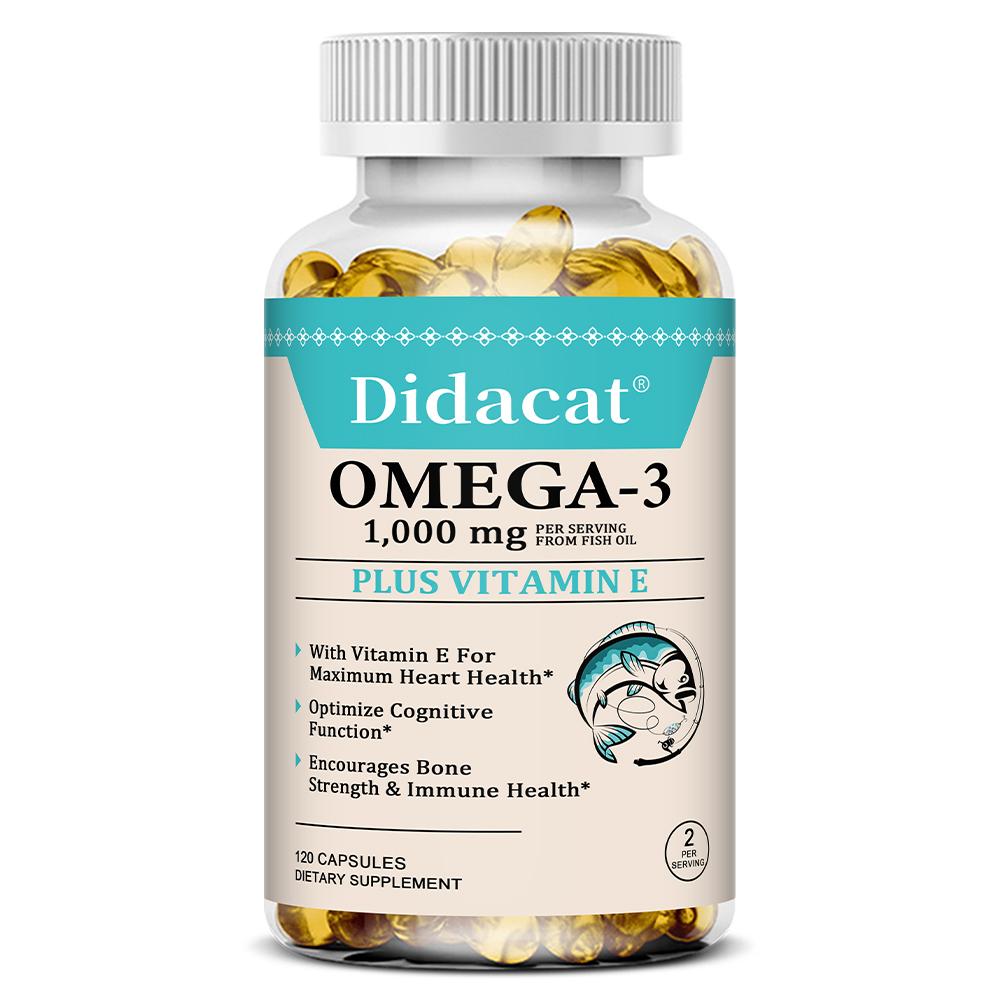 

Omega-3 1000 Mg Per Serving From Fish Oil, Dietary Supplement, 120 Capsules Per Bottle 120 Capsules