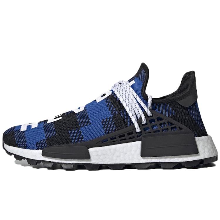 adidas x Pharrell x Billionaire Boys Club NMD Hu Trail 'Blue Plaid' Men's EF7387
