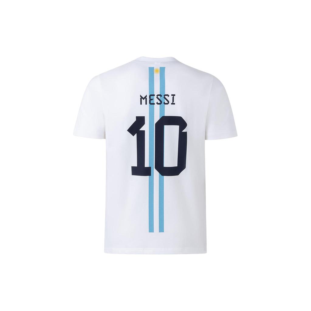 Adidas Messi No. 10 Argentina Triple Star Limited Edition T-Shirt Men Tops White IW3614