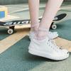 5/10Pairs Summer Ultrathin Ankle Socks Transparent Letter Embroidery Lace Silk Elastic Socks Cute Girls Ice Silk Socks for Women