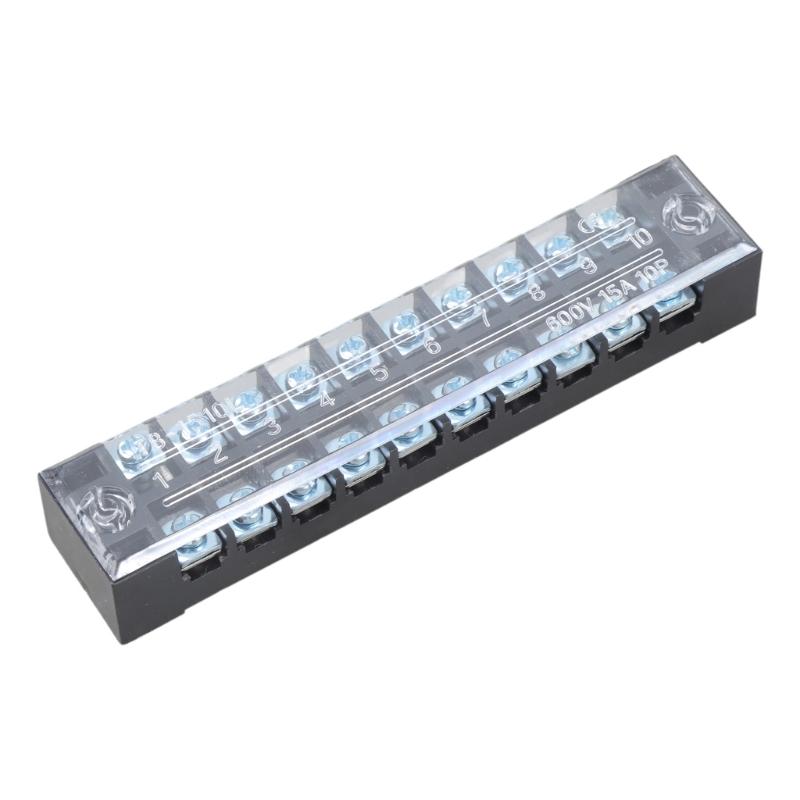 3/4/5/6/8 Position Fixed Wiring Board Double Row Strips Terminals Block Connector Cable Barrier Block Terminals Strips
