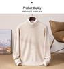 Men's Thickened Wool Sweater, Round Neck, Long Sleeve, Business Casual, Simple, Loose, Versatile Knit Outerwear, Base Layer