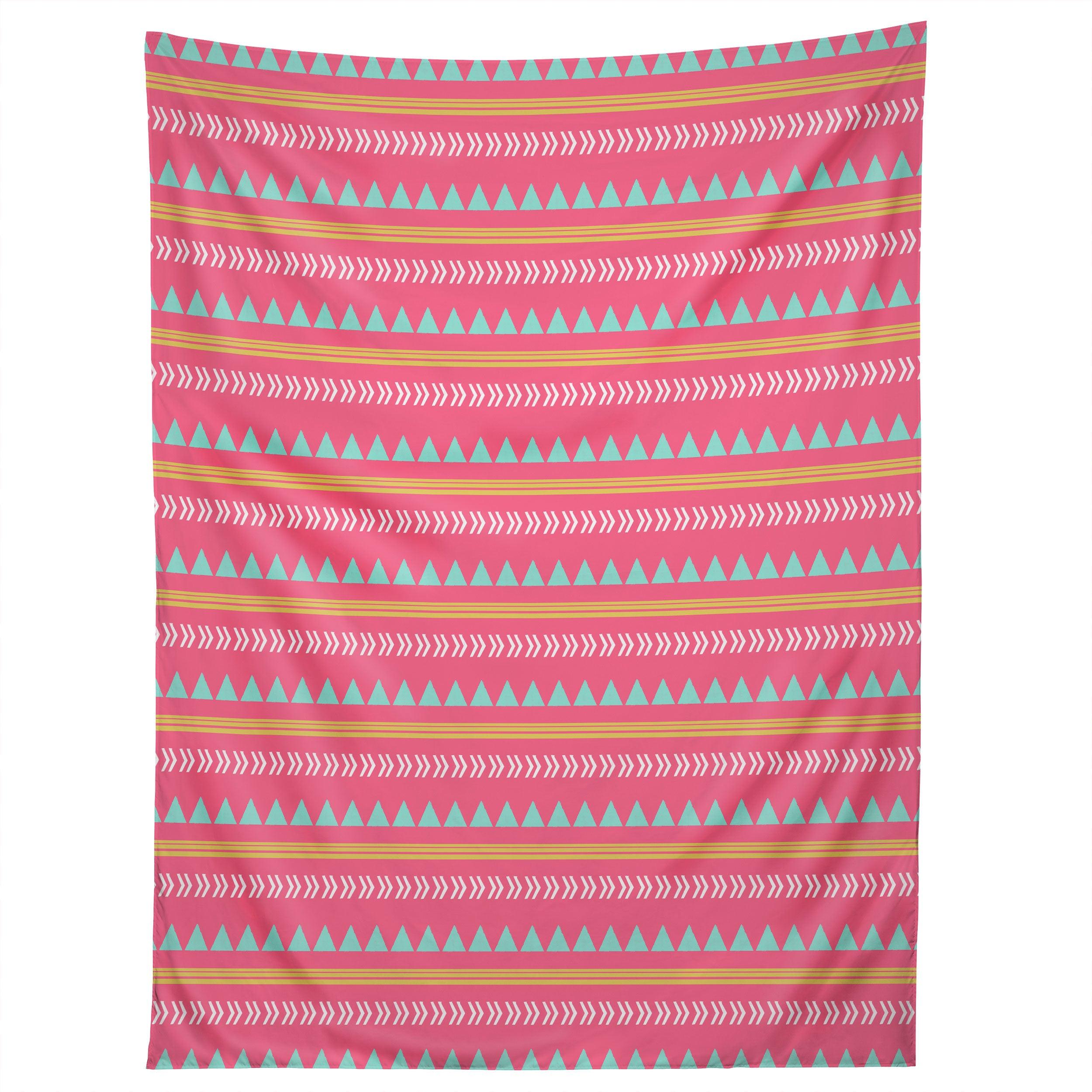 PINK NATIVE AZTEC tapestry 75x100