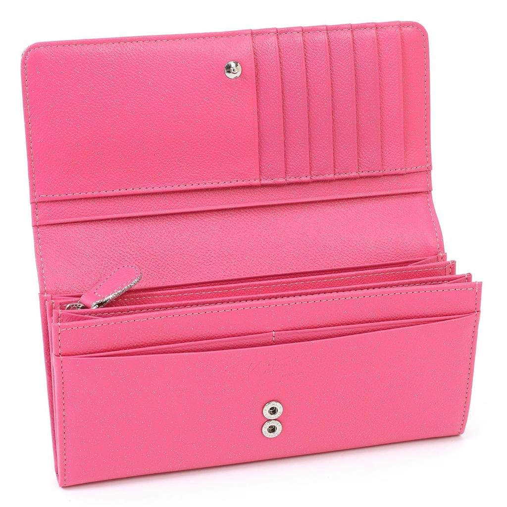 Glitter Long Wallet ZH0463 Rose 74741 [Kitamura] Women's [Red]