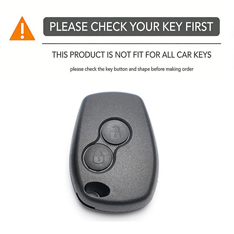 Precise Fit Silicone Key Case With Keychain, Honeycomb Cover For Renault Megane Modus Duster Fluence Clio Dacia Sandero Key Fob