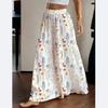 Women's Lightweight Floral Print Loose Wide-Leg Pants