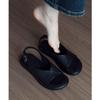 Light Luxury and Comfortable French Retro Flat-soled Sandals, Light and Versatile Summer New Sandals, Women's Soft Soles Are Not Tired