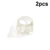 2Pcs Resin Trendy Ring Women Rings Simplicity Temperament Geometric Square Ring   Colored Acrylic Ring