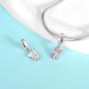 New Silver Colors Love Charms Colorful Dopamine Heart Beads Fit Bracelet DIY Fine Jewelry Gift for Women