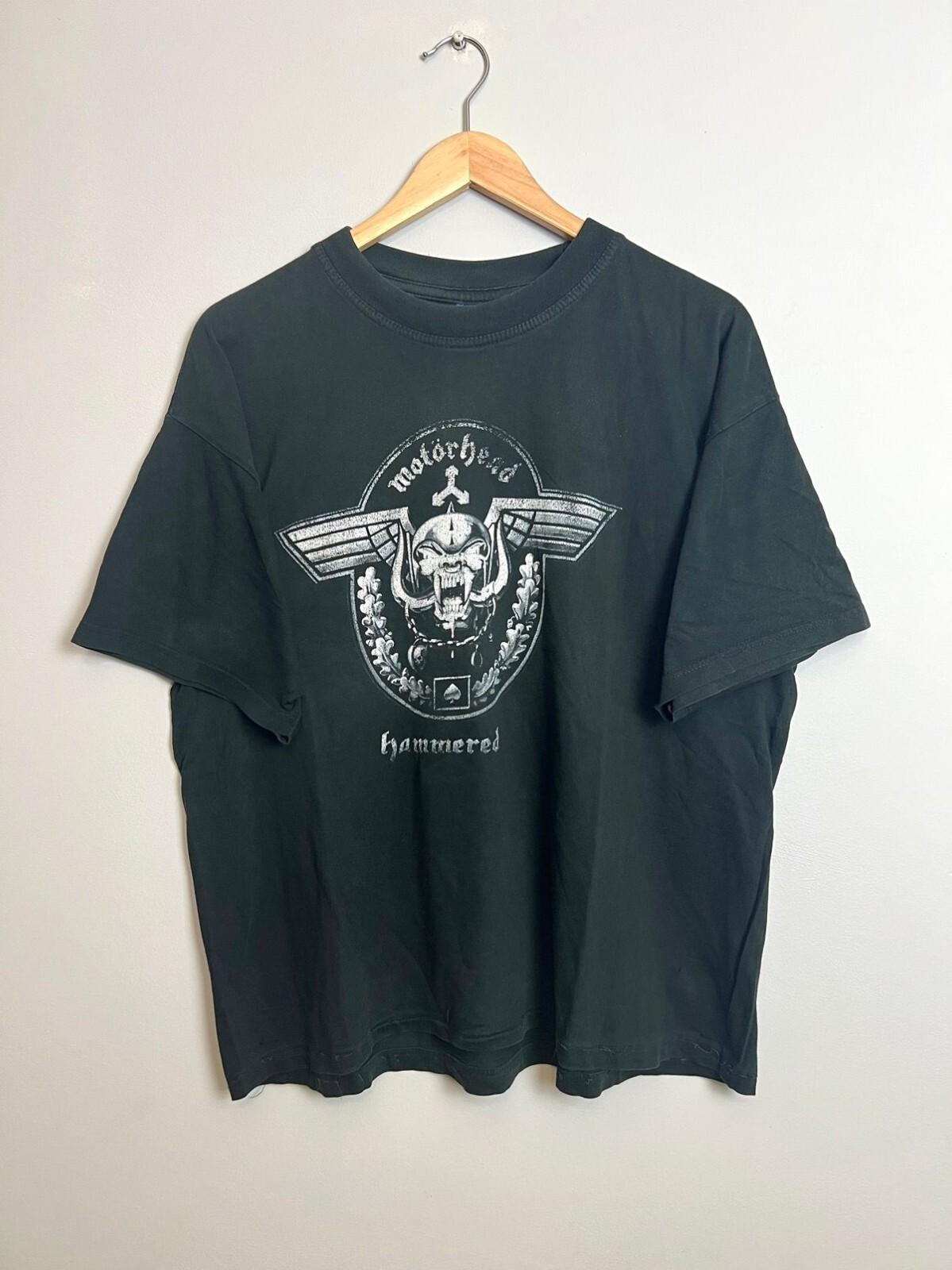 Rare Motorhead Hammered Vintage Distressed Band Tee 00s Unisex T-Shirt S