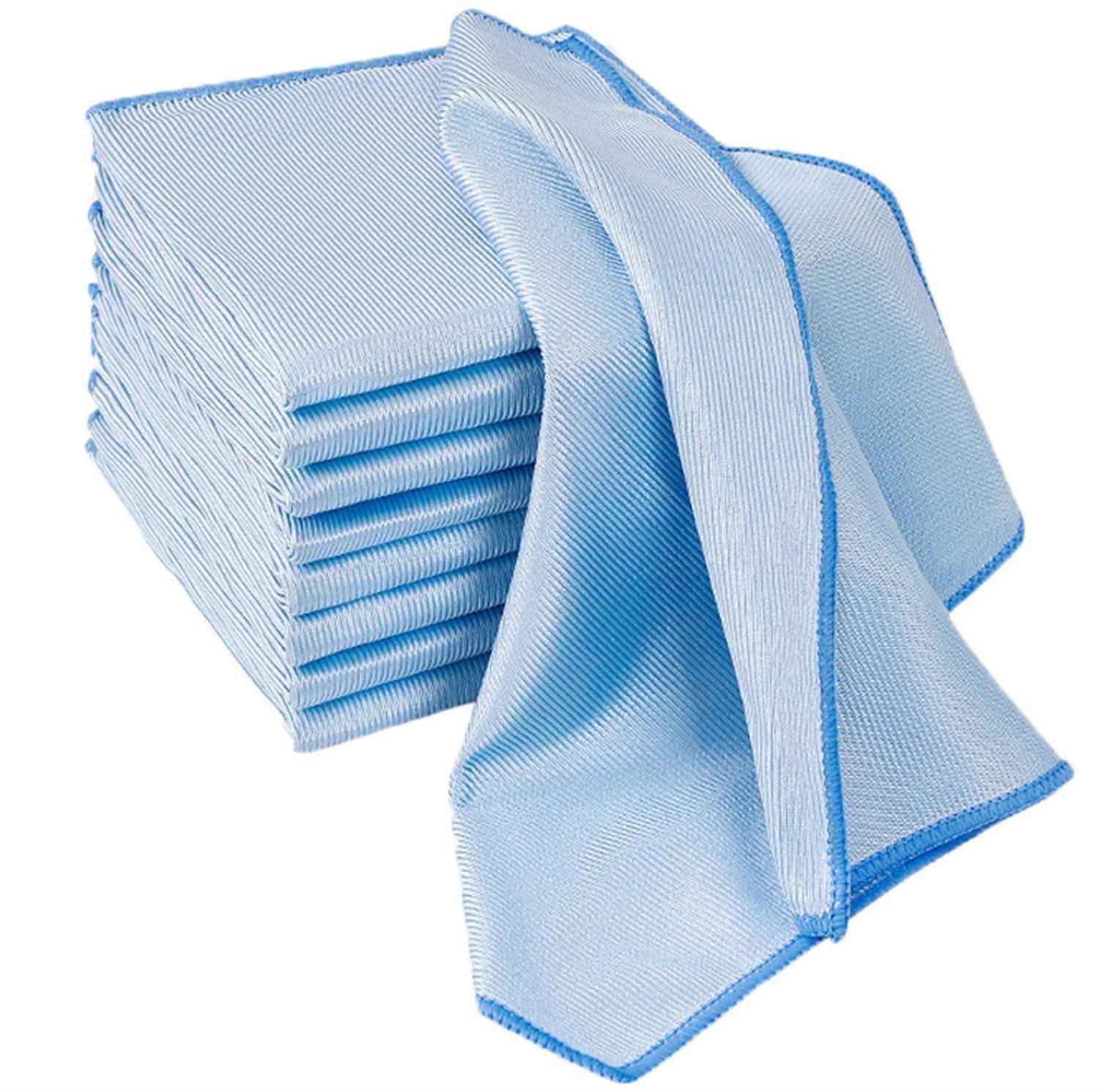 

5-piece set of glass cleaning cloths, ultra-fine microfiber cloths for glass, quickly clean windows, mirrors, glasses, car screens, cameras, blue синий