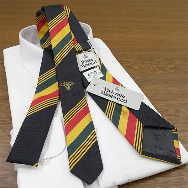 Vivienne Westwood Narrow Tie VW249 (7cm Wide) Black/Red [Used]
