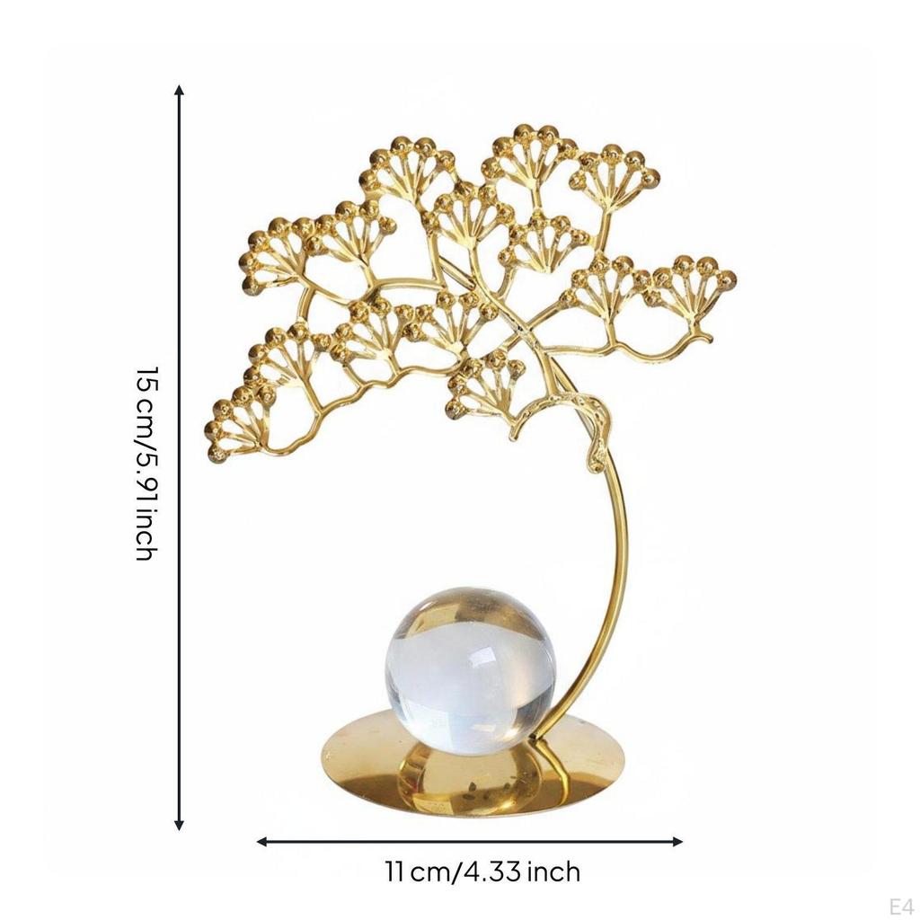 Desk Decor Elegant Luxury Sculpture Gift Idea Flower Ornament for Living Room, Cabinet,
