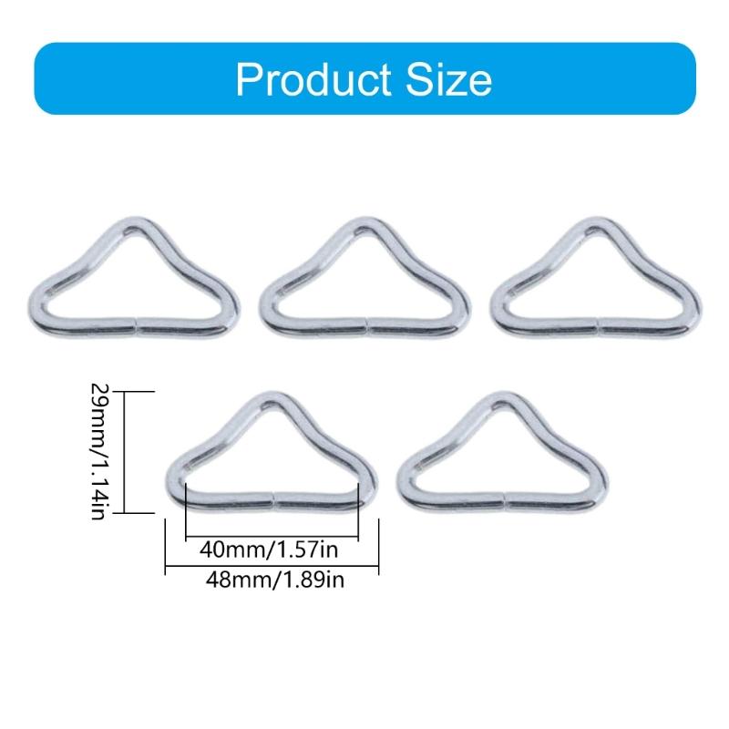 5 Stück Trampolin-Schnalle Dreieckige Ringe Trampolin-Befestiger für Trampolin-Reparatur Trampolin-Dreieckige Ringe Schnallen-Verbinder
