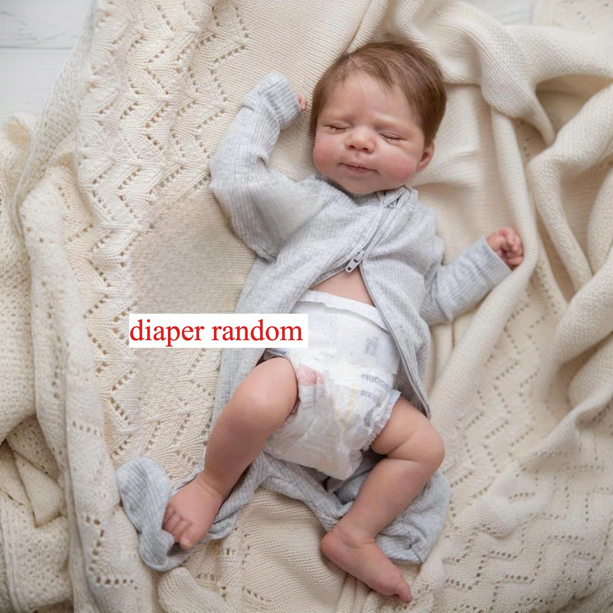 

BZDOLL 50cm 20inch Newborn Toy for Kids Gift Lifelike Handmade 3D-Paint With Visible Veins Full Soft Vinyl Body Reborn Sleeping Girl Baby Doll soft Vinyl body doll