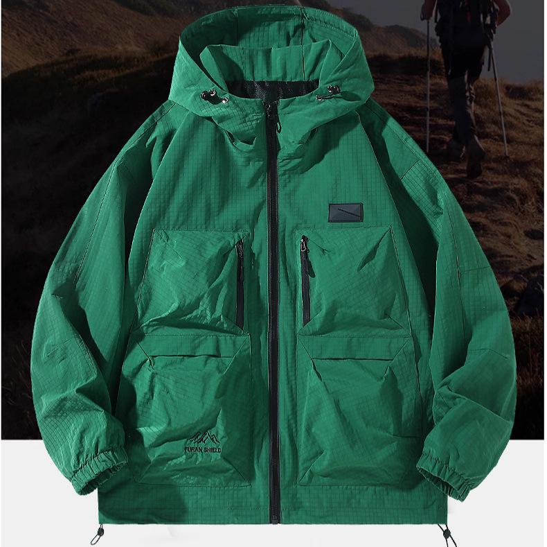 Men's Fashion Hooded Tooling Jacket for Spring