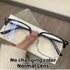 Vintage Square Anti- Blue Ray Smart Photochromic Myopia Spectacles for Female Male Short Sight Spectacles Minus Diopter Eye Spectacles 0 To -6.0