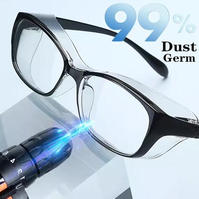 Staubdichte Brille Blaulichtfilter Anti-Beschlag Anti-Pollen Schutzbrille Augenschutzbrille für Damen und Herren UV-Schutzbrille