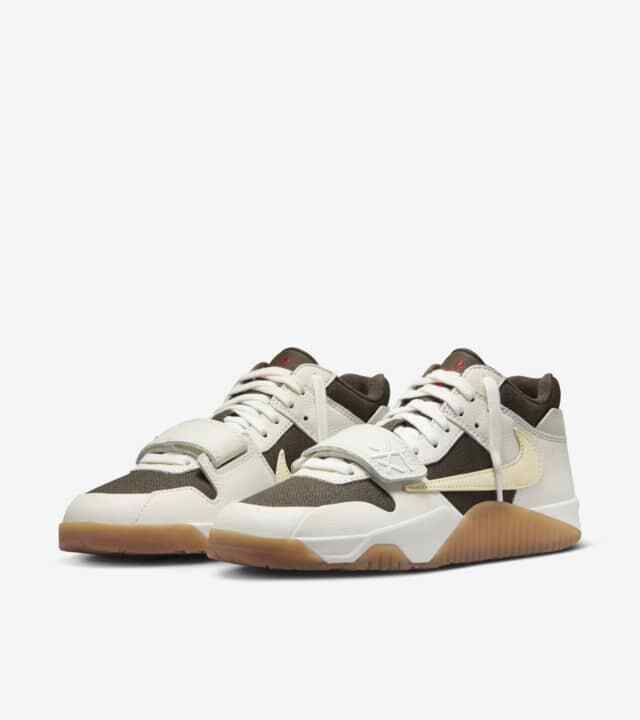 FZ8117-100 Travis Scott Nike Jordan Jumpman Jack TR Sail and Dark Mocha (Men's)