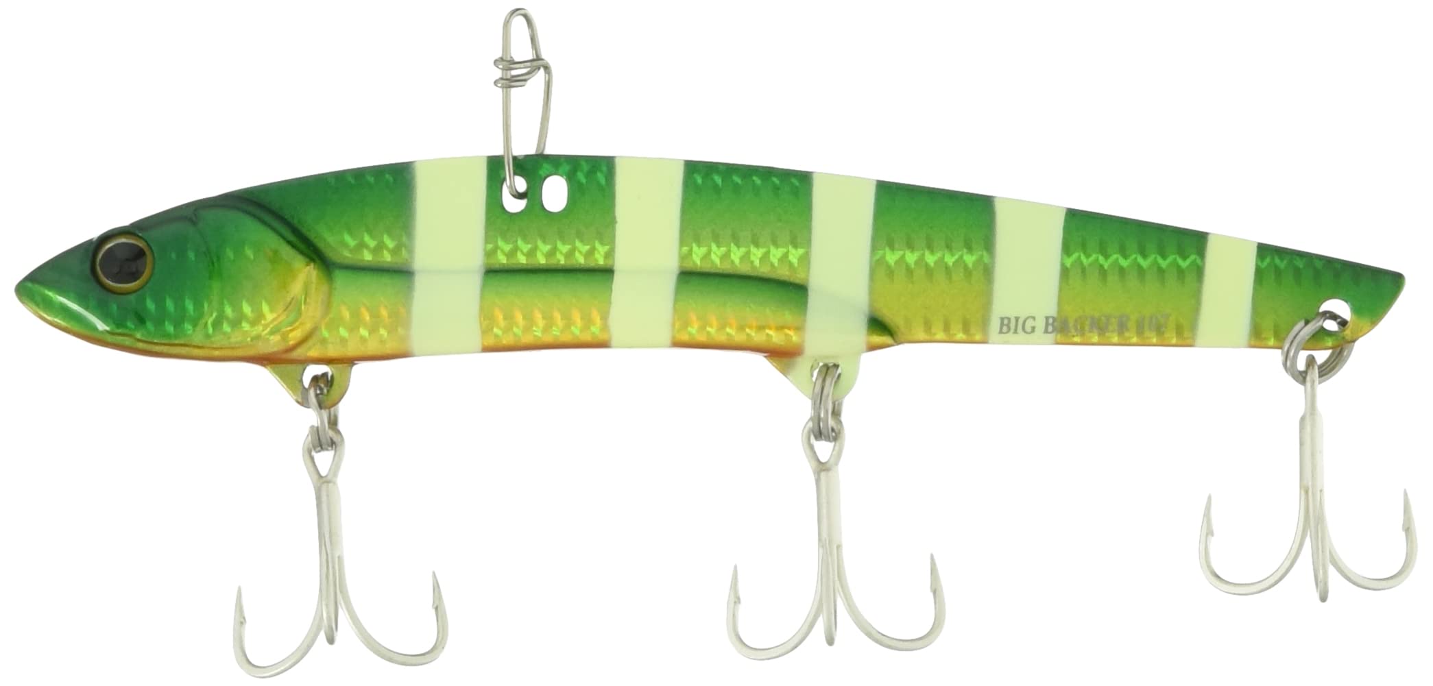 JACKALL Big Backer 107 Gurikin Glow Stripe Lure.