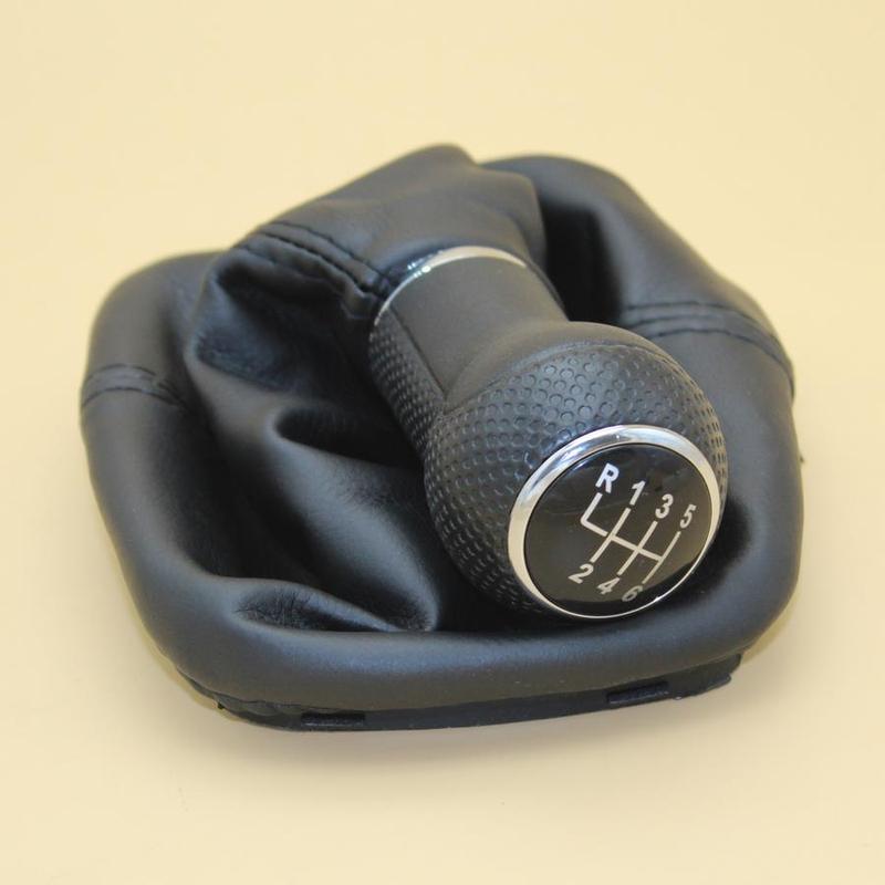 Für Seat Leon 2000 2001 Toledo 1999 2000 2001 Car-Styling 6 Gang 23 mm ert Loch Schaltknauf mit Ledermanschette