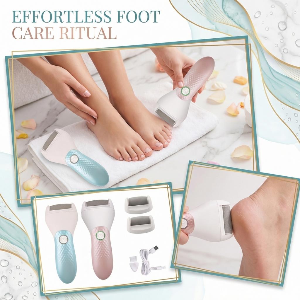 Rechargeable Electric Foot Exfoliator And Pedicure Tool