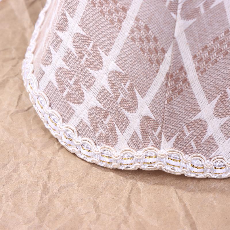 1Pcs Wall Lamp Cover Enclosure Accessories Europe Retro Lampshade Jacquard Fabric Chandelier Handmade Cloth Lampshade
