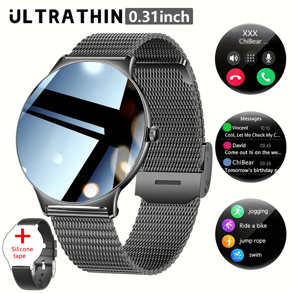 New Ultra-Thin Fashion Women Smart Watch 1.43 inch  Sports Health Bracelet Bluetooth Call Waterproof Smartwatch Android