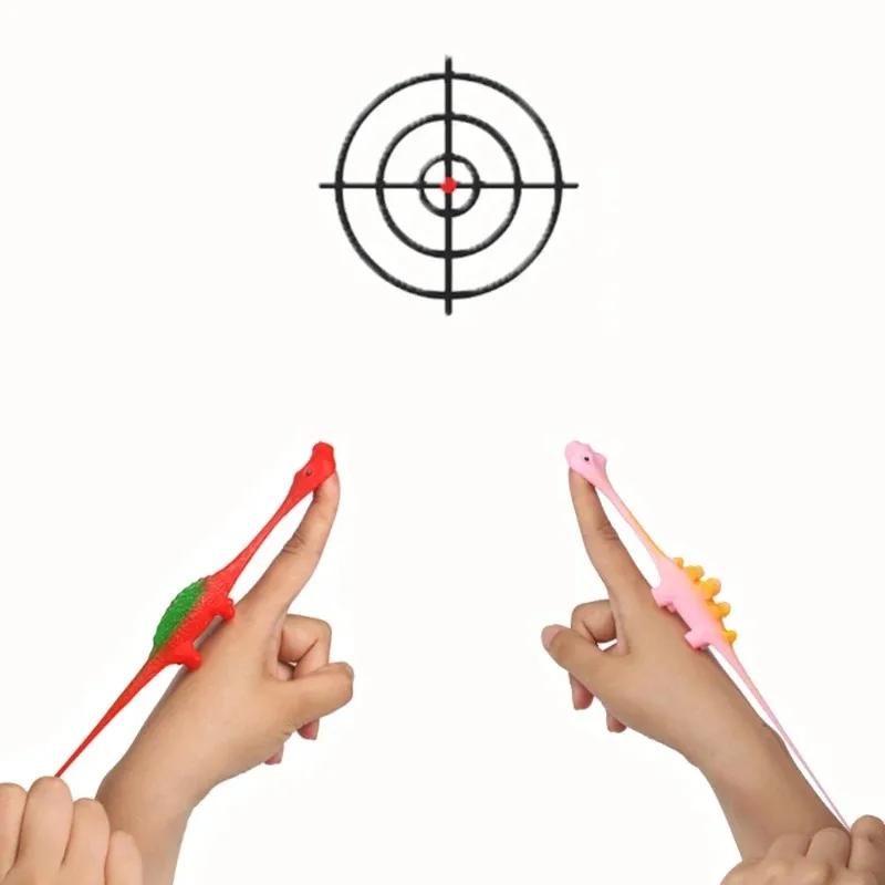 20Pcs Colorful Finger Catapult Dinosaur Games Kids Birthday Baby Shower Party Favor Giveaway Christmas Carnival Party Gift