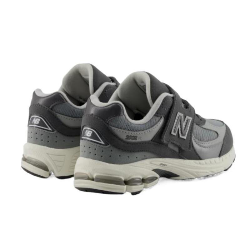New Balance Kids Fabric Comfort Simple Fit Lightweight Cushioned Low Casual Shoes Gray PV2002CF-2