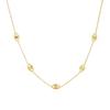 Rhinestone Hollow Gold-Plated Eye Pendant Chain Jewelry Set