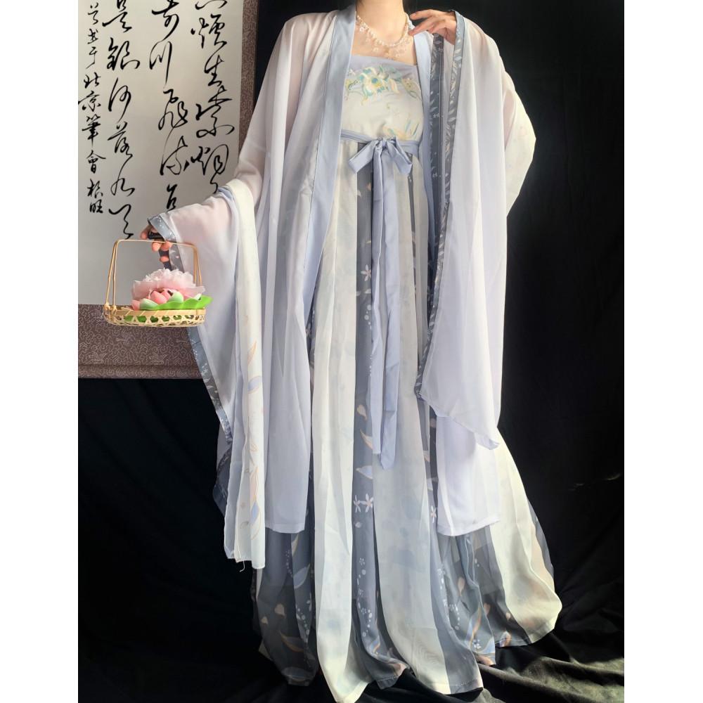 Chinese Tang Dynasty Style Hanfu Women's Suit