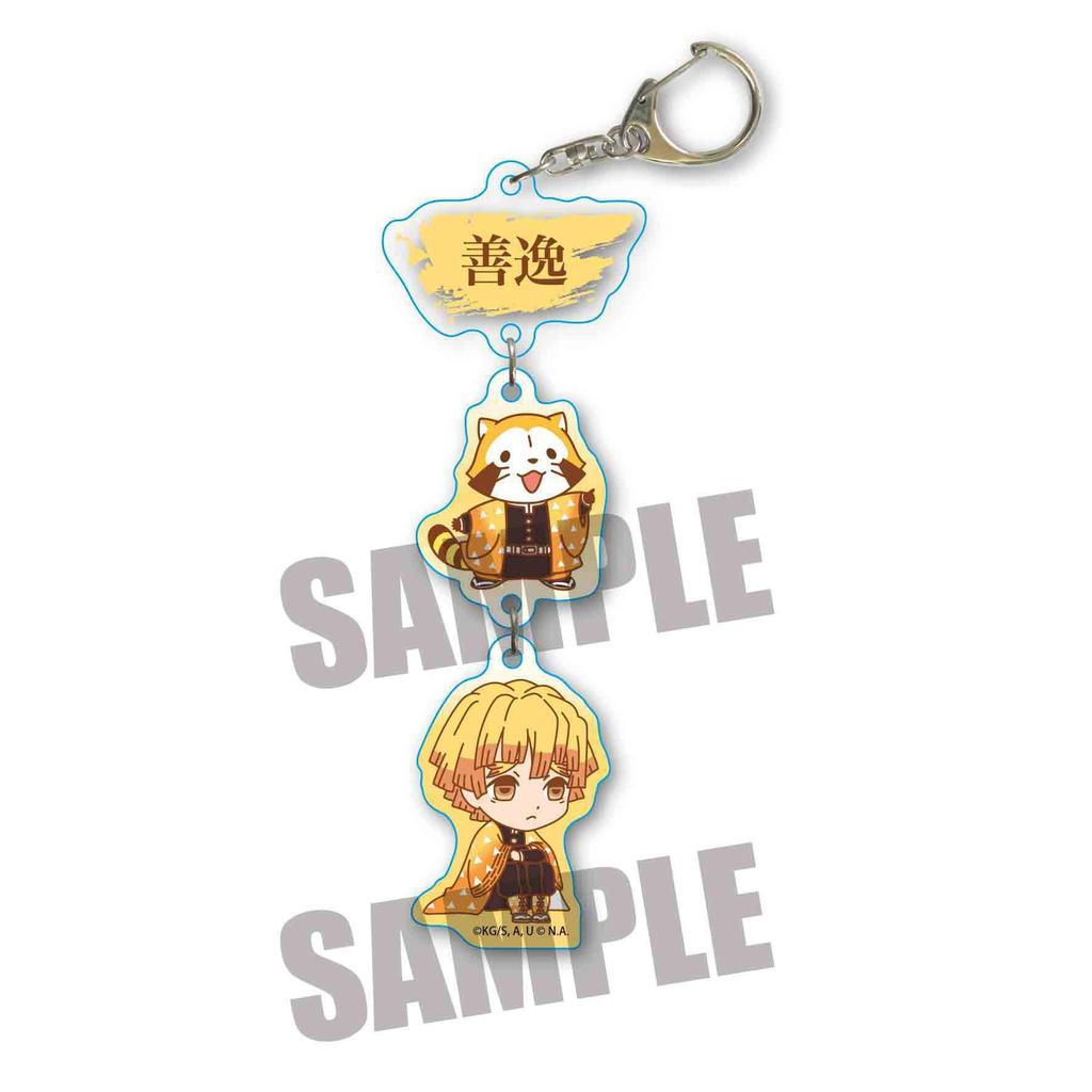 Bell House Demon Slayer x Rascal Agatsuma Zenitsu Triple Keychain