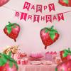 5 Pieces Strawberry Foil Balloons Birthday Party Decorations Summer Fruit Party Wedding Festival Decorations Balloons Gifts