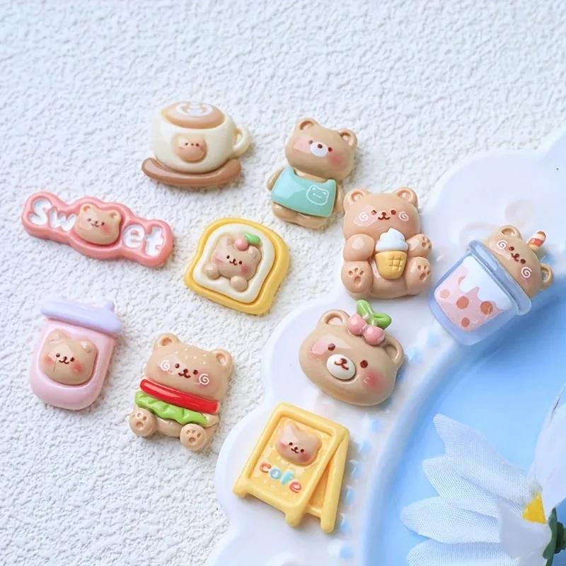 5/10pcs Resin Cartoon Fridge Magnets Flowers  Refrigerator Magnetic 3D Sticker Message DIY Whiteboard Sticker For Home Decor