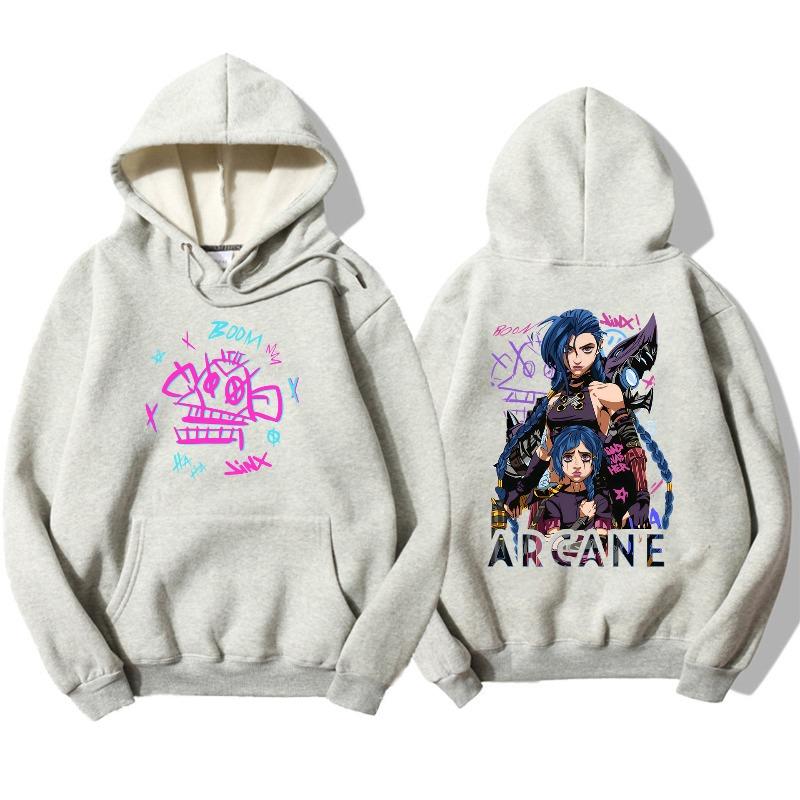 Arcane Graphic Zipper Hoody Men Women Brand Hoody Clothes Vintage Fashion New Casual Unisex Long Sleeve Pullovers