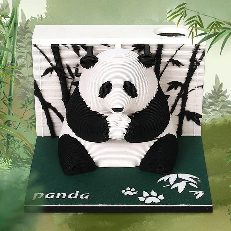 3D Paper Carving Desk Calendar 2027 Tear-away Style for Organized Home Office A