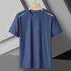 Summer Couple Ice Silk Quick-Dry Breathable Short Sleeve Sports T-Shirt for Men