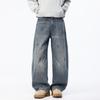 TonLion Men's Fleece-Lined Loose Fit Curved Jeans
