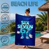 Weltraumabenteuer mit Six Seven 67 Strandtuch, Schnelltrocknend, Pflegeleicht, Geeignet für Fitness und Strandurlaub, Sport-Essential