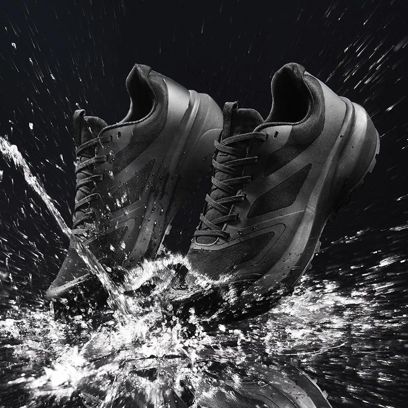Men's Sports Shoes Male Casual Lightweight Non-slip Sneaker Outdoor Mesh Breathable Lace Up Running Shoes Zapatillas De Deporte