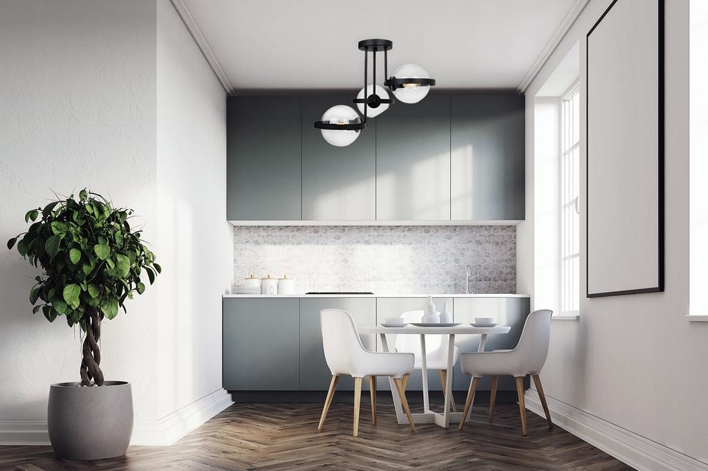 MODERN HANGING LAMP GLASS RING LAMP