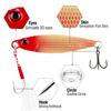 5Pcs Crank Hook Luminous Fishing Lures Hooks 5 Size Fishing Lures Kit  Sea Equipment